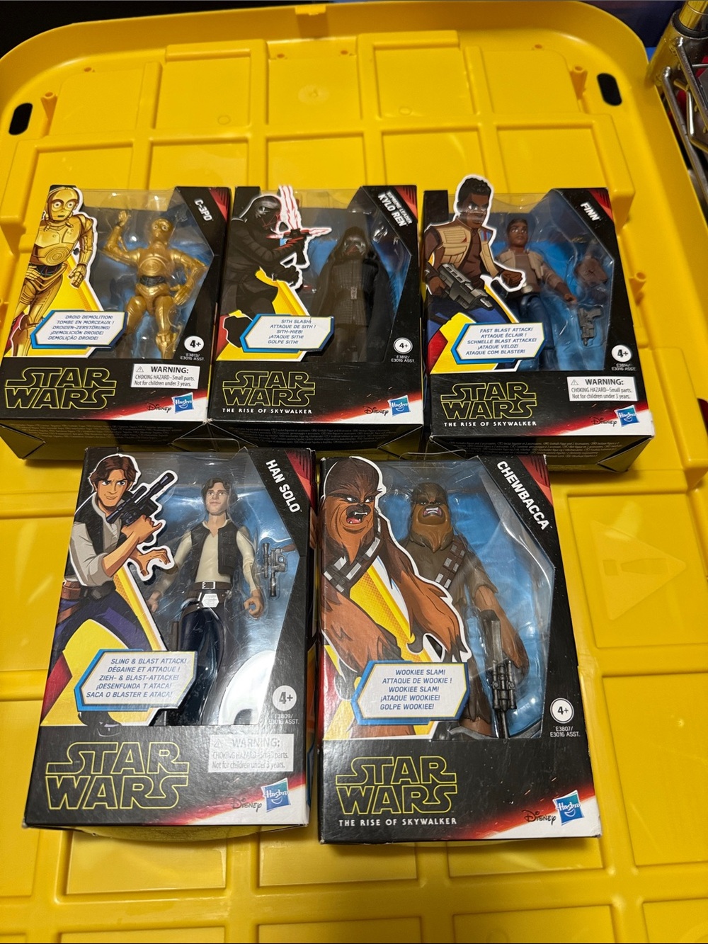 STAR WARS COLLECTION CHEWBACCA, HAN SOLO,FINN,KYLO REN,C-3PO